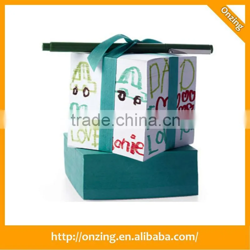 Onzing good quality cube notepad with pallet
