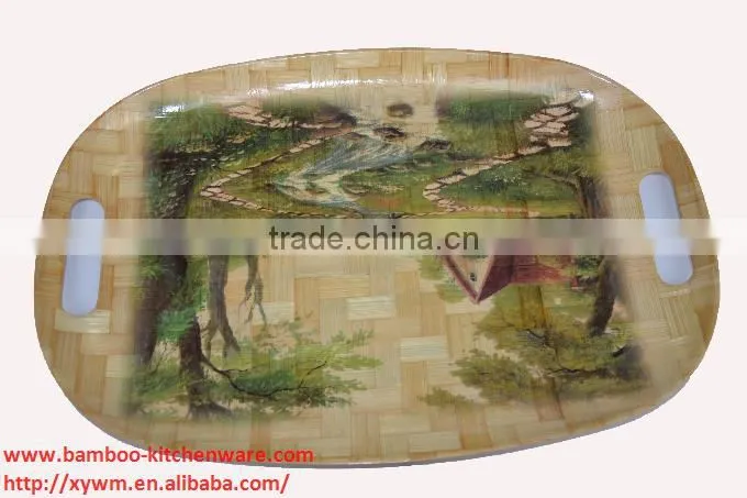 Bamboo square plate -- jane@