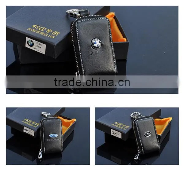 leather car remote key case /key purse
