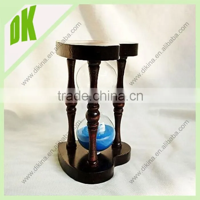Gorgeous large clear hourglass with black sand. hourglass - 30 minute timer. wholesale custom glass sand timer