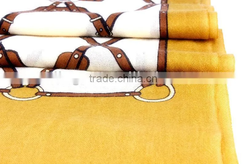 finest wool 80s/2 printed scarfs shawl pashmina