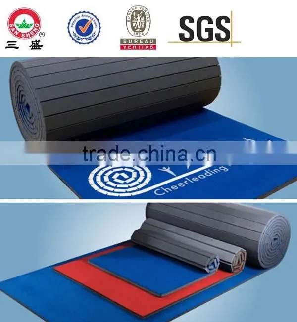 Manufacture elasticitic EVA yoga mat 15mm/ Factory fitness judo mat / eco-friendly exercise tile / hot sale martial arts mat
