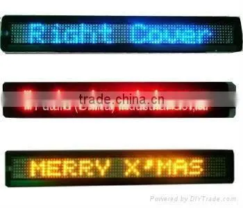 Indoor 7*80dots Pitch7.62mm Control system IR Remote & RS232 led dispaly for bus programmable led sign