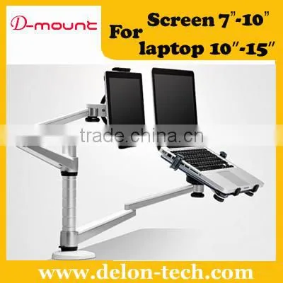 universal aluminum tablet laptop mount and pad mount