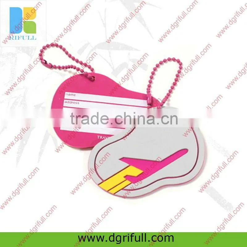 2015 new colorful decorative silicone luggage tag design
