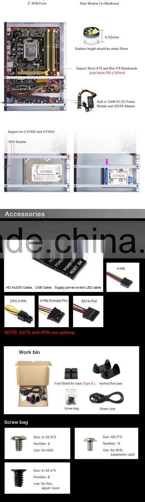 Slim PC chassis