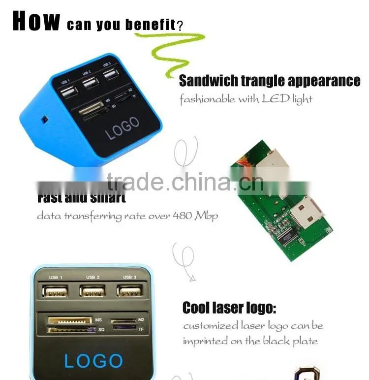 computer accessory Ultra high Speed 4 port usb 3.0 hub