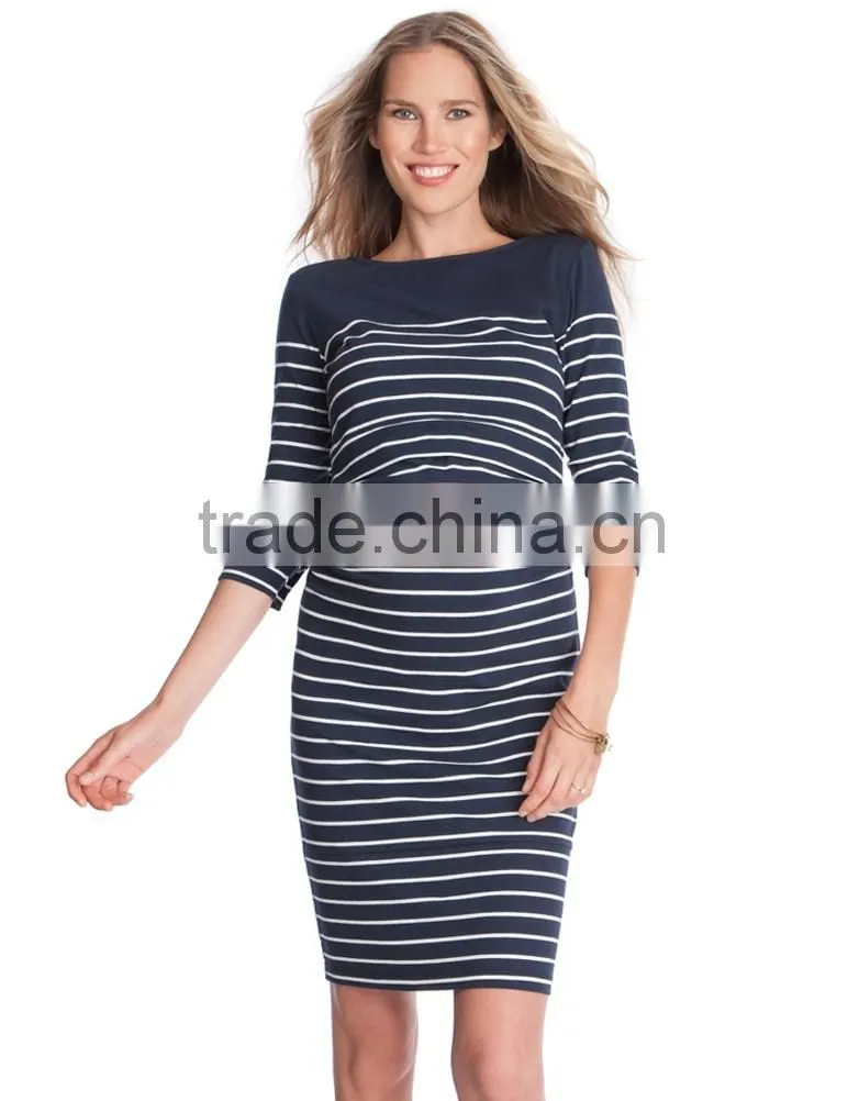 Comfortable Maternity Wear For Pregnant Women Middle - length Sleeves