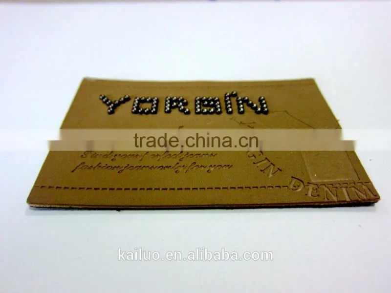 jeans leather patch