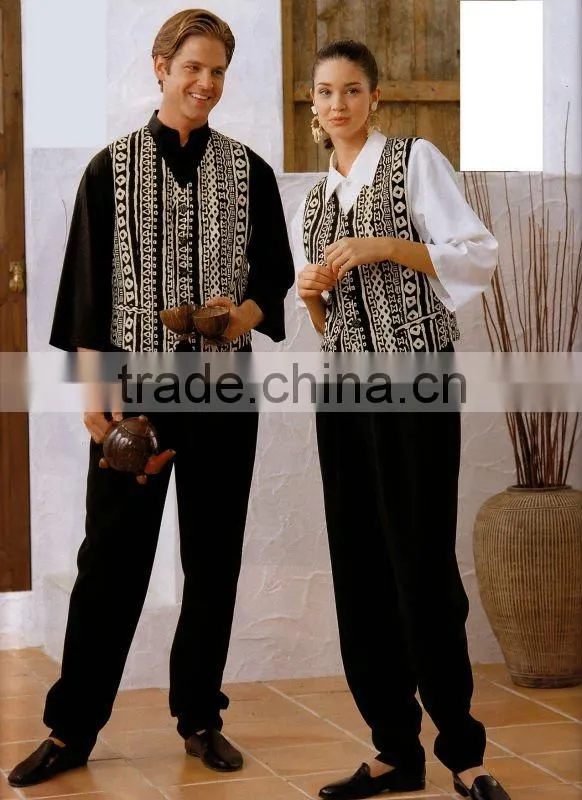 Hot selled western resturant waiter suit uniform