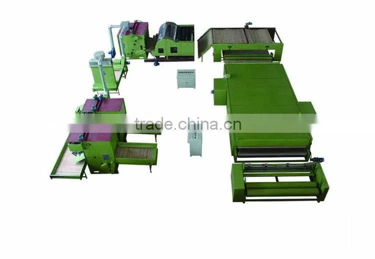 Nonwoven Glue Free Wadding Production Line For Quilts WJM-3