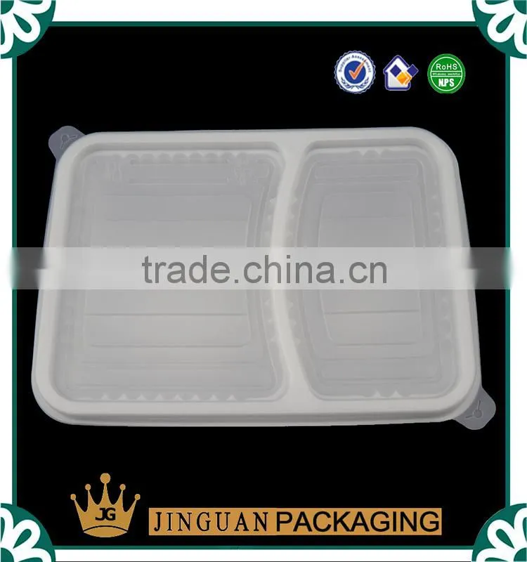 Eco- Friendly Disposable Custom Plastic Blister Take Away Fast Food Packaging With Clear PP