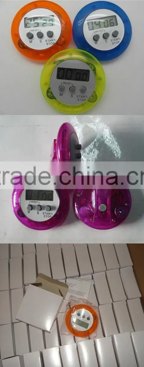 lcd display kitchen timer with countdown and up alarm