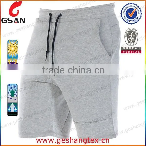 Grey mens cotton shorts