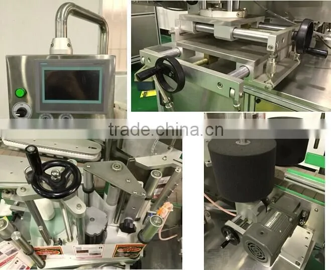 2014 Semi-automatic flat bottle labeling machine