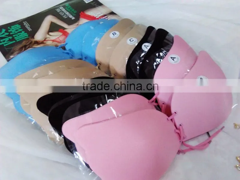 2016 wholesale black nude bras ladies backless and strapless bra self-adhesive silicone sexy fashion bra