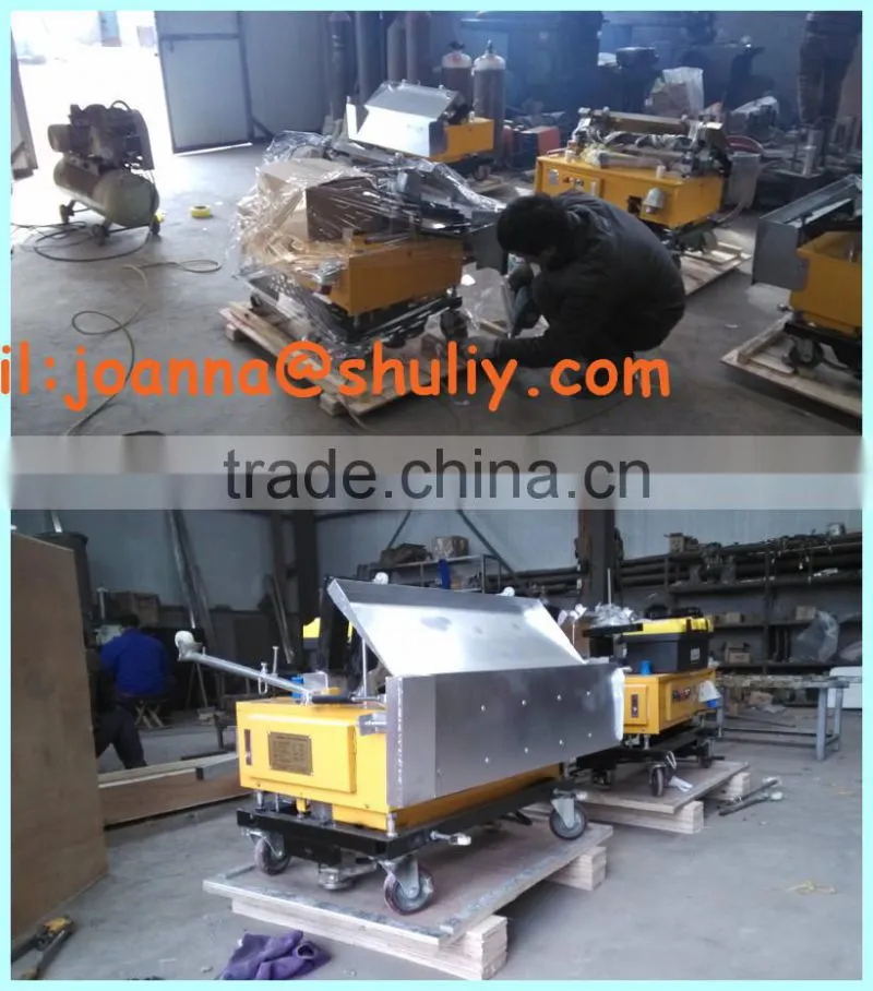 2015 with ISO conveient india wall plastering machine