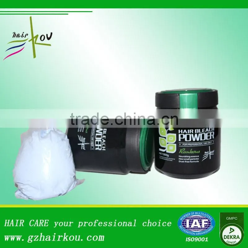 Dust free white color gentle formula oxygen hair bleaching powder 500g