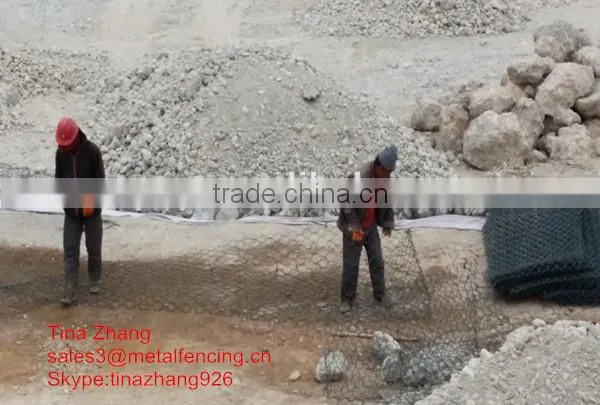 Gabion box /stone cage/manufacturer/gabion box wire fencing