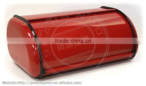 Red color Coated Bread Bin