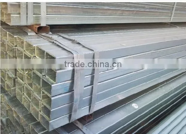 Galvanized and Black square rectangular steel pipe with high quality and best price
