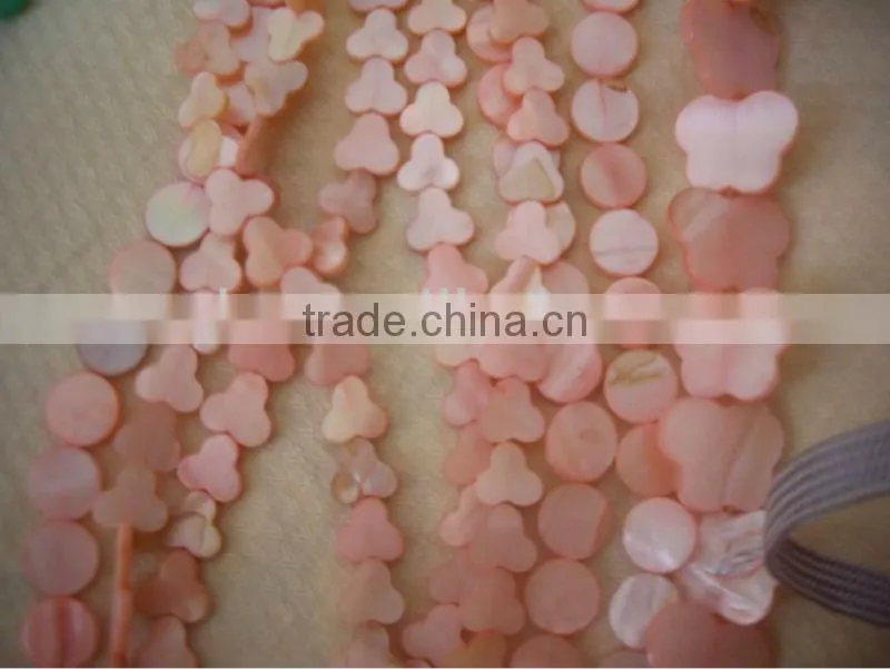Dye natural river Shell round beads Necklace