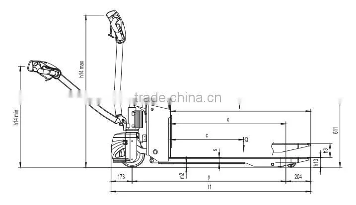 China brand CE ISO 1.5T electric pallet jack
