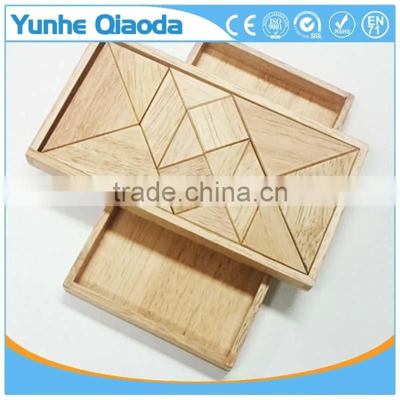 top quolity Wooden Tangram Jigsaw Puzzle - Unique Wooden Toys for Kids and Adults Gifts