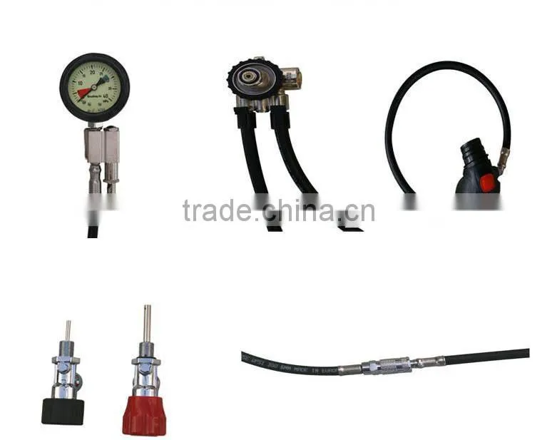 Self contained oxygen breathing apparatus portable air respirator