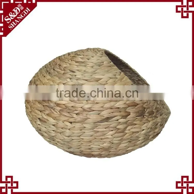 New egg shape natural water hyacinth woven pet bed / pet house