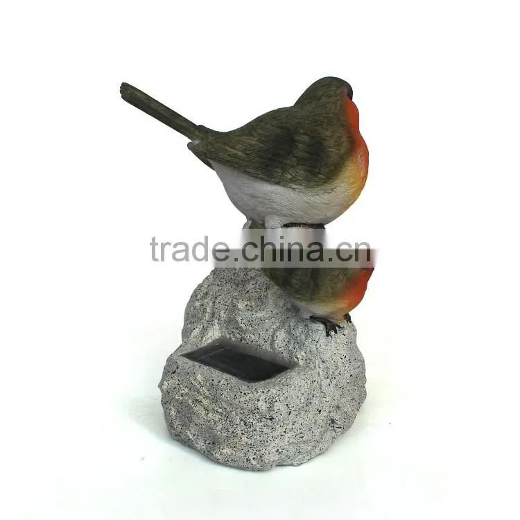 Artificial solar powered garden ornaments