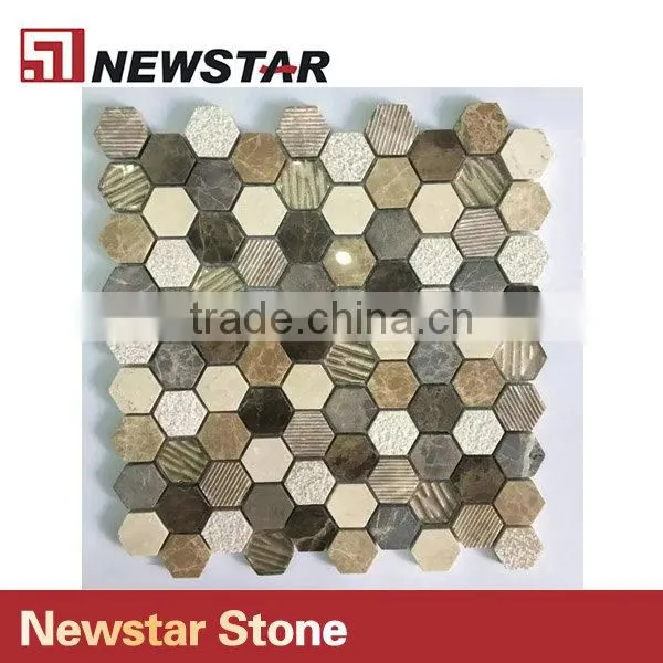 Newstar Hegagon Tiles For Kitchen Design Family Decoration Mosaic