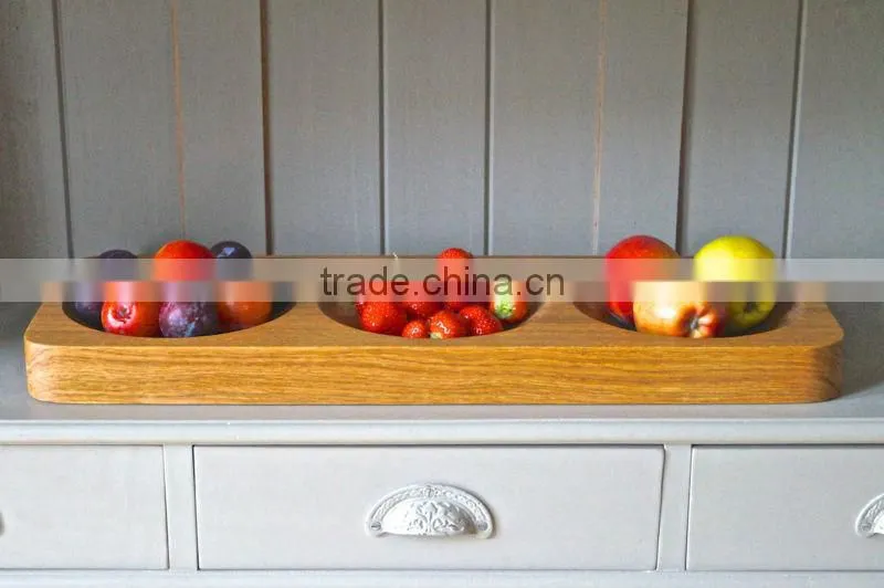 Wooden Serving Tray Oak Fruit Tray Dessert Plate