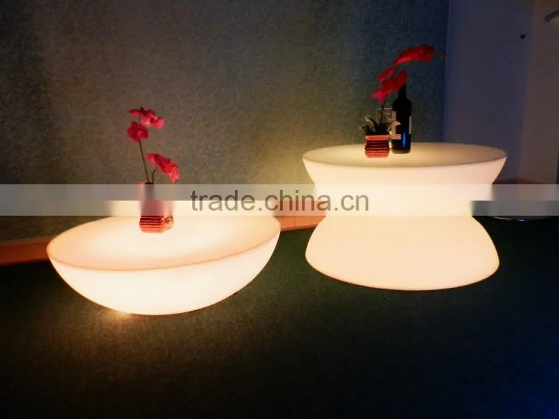 LED plastic rechargeable table furniture