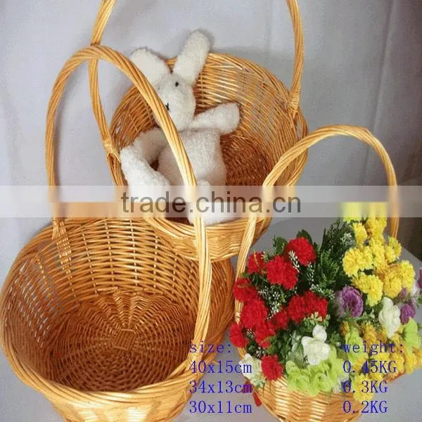 HOT NICE natural basket fruit packaging with handle