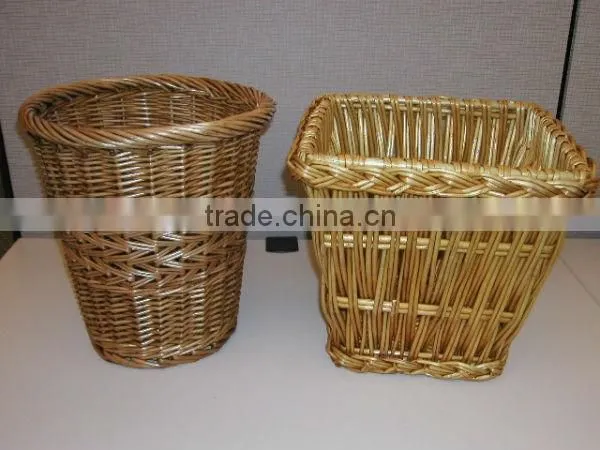 handmade Wicker storage basket woven shallow storage basket