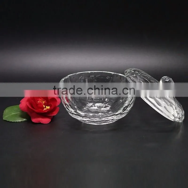 Decorative clear storage box crystal glass jewelry box