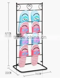 Shoe hanging DIY liivng room furniture metal wire shoe and slipper holder