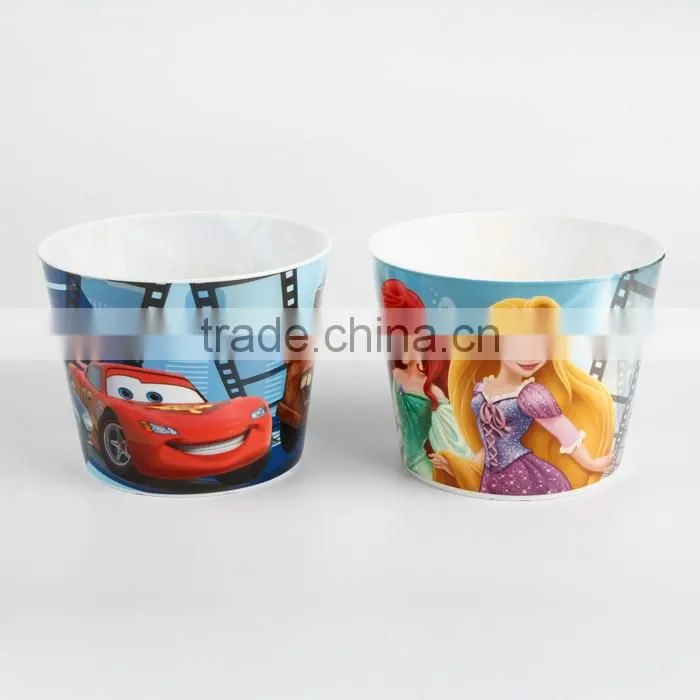 cartoon design popcorn barrel for kids
