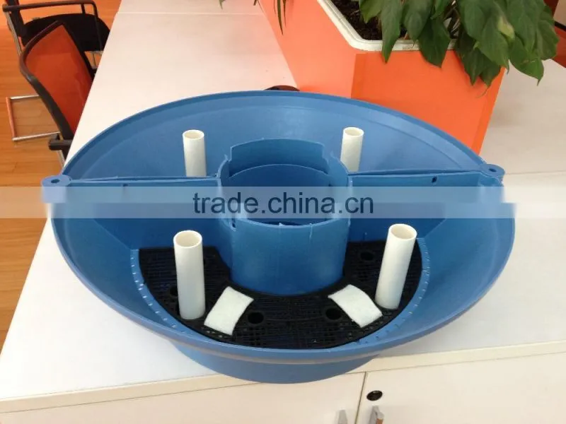 Decorative lamp post grow pots hydroponics round planter
