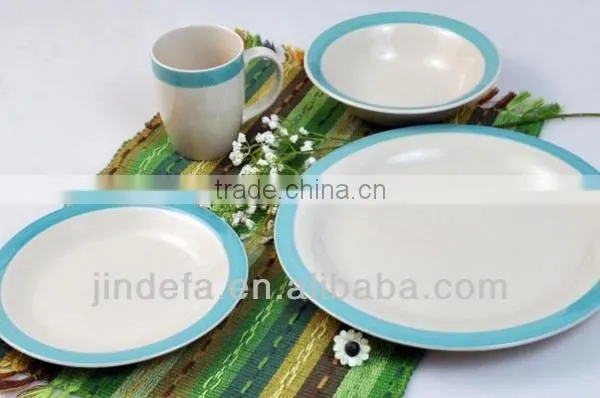 fine porcelain 16pcs dinner set with sample decal