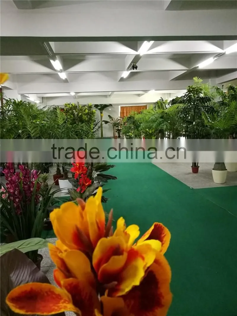 highly ornamental artificial green hedge for wall decor