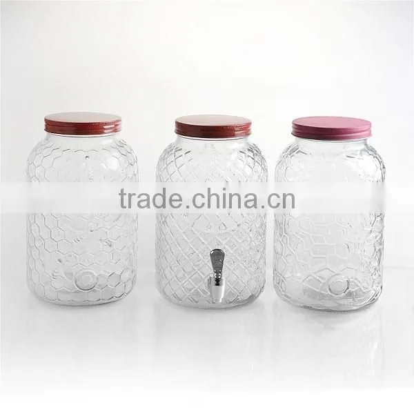 140oz magic sparking water dispenser glass beverage jar