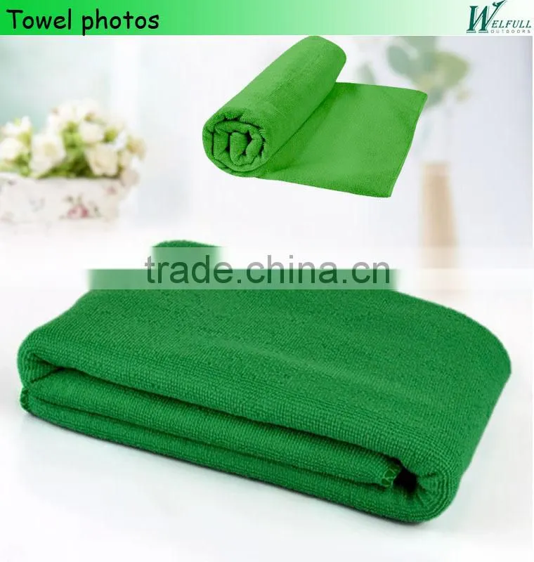 Green hot microfiber fitness sports yoga towel(140*90cm)
