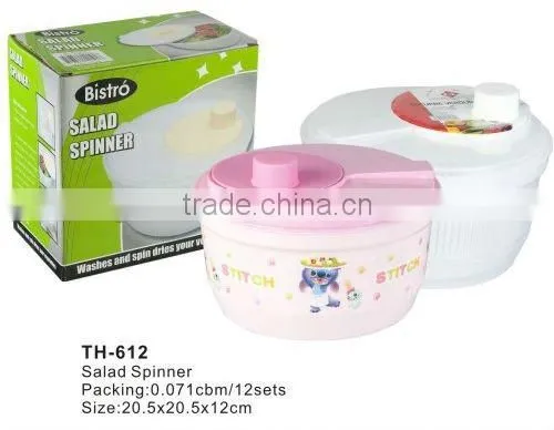 plastic salad spinner,Multifunctional plastic collapsible salad spinner