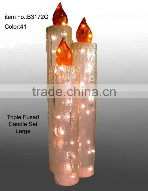 classical fiberglass LED Candle for home decor