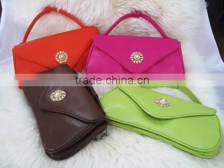Genuine leather cow leather cosmetic bag , makeup bag