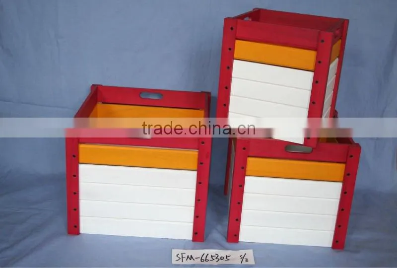 handmade beautiful yellow wooden storage box wholesale