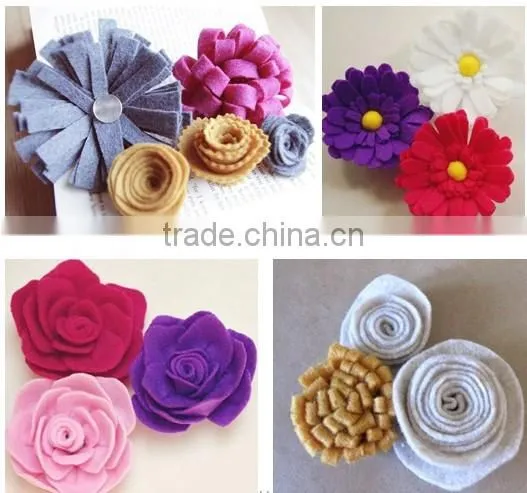 2017 new hot fashion latest design China fabric craft handmade kids hair decor felt cheap wholesale red heart headband for girls