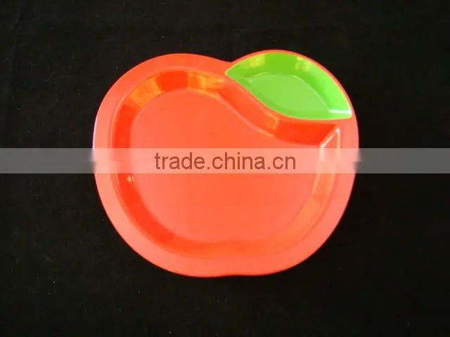 Polygon shape melamine cake plate